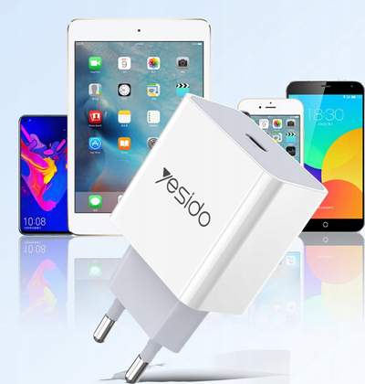 Karikues muri Yesido YC27, PD 18W, USB C QC, i bardhë