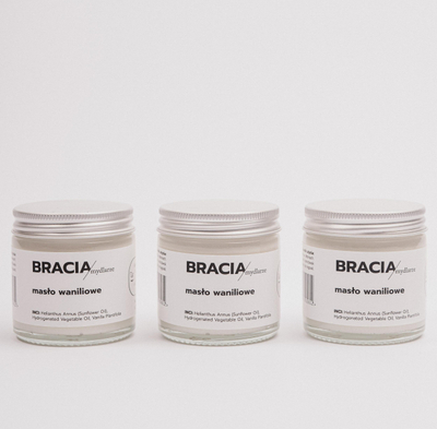 Gjalp trupi Bracia Mydlarze Vanilla Butter, hidratues, 60ml, ngjyrë natyrale