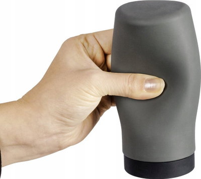 Dozator sapuni Wenko 24764, 250 ml, plastikë dhe silikon, gri