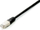 Kabllo EQUIP Patchcord, S/FTP, Cat6, PIMF, HF, 1 m (605590), e zezë