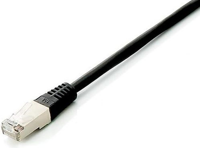 Kabllo EQUIP Patchcord, S/FTP, Cat6, PIMF, HF, 1 m (605590), e zezë