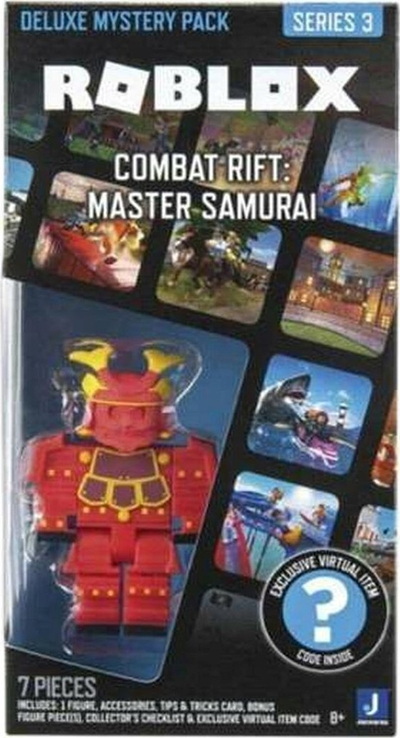Figurë loje Roblox Deluxe Mystery Pack Series 2 Fricklet, me aksesorë, me kod virtual, e bardhë
