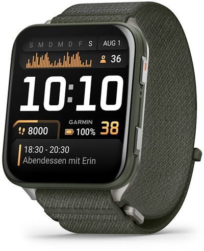 Ora Garmin Venu X1 Moss, smartwatch me ekran AMOLED, GPS, ngjyrë jeshile