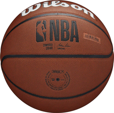 Top basketbolli Wilson Team Alliance Brooklyn Nets WTB3100XBBRO, madhësia 7, lëkurë kompozite, kafe