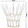 Rrjetë basketbolli Enero me zinxhir çeliku, diametër 45 cm, 12 pika kapje, argjend me ari
