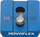 Pllakë shpejtlidhëse Novoflex QPL-1, vidë 1/4", metal, blu