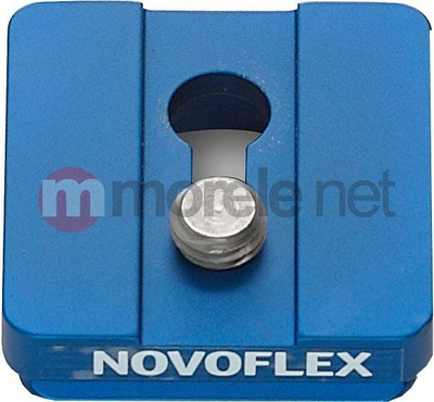 Pllakë shpejtlidhëse Novoflex QPL-1, vidë 1/4", metal, blu