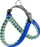 Parzmore për qen Daytona Fantasy 3, najlon, 42-50cm, 2 copë, blu me ngjyra