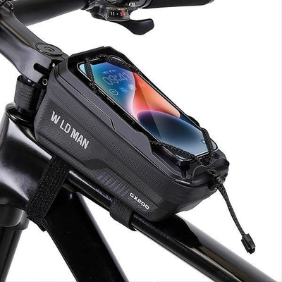 Çantë biçiklete Wildman GX200 Bike Mount, që vihet në kornizë, nuk e zë uji, e zezë