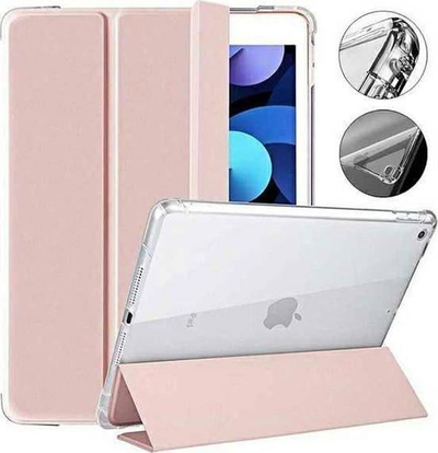 Kapak Mercury Clear Back Cover për iPad Air 10.9, me mbajtëse për Apple Pencil, rozë e çelët