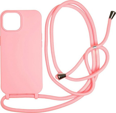 Mbajtëse telefoni Mobile Origin Lanyard Case për iPhone 15, me rrip, rozë