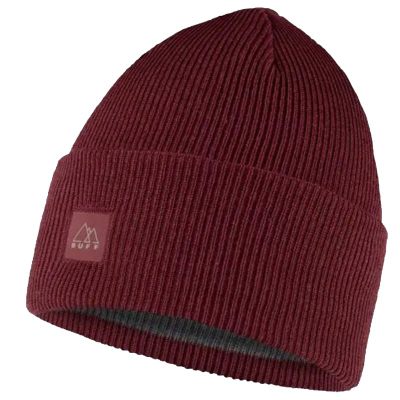 Kapele Buff Crossknit Beanie 1264834161000, akrilik, claret