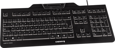Tastierë CHERRY KC 1000 SC, USB, QWERTZ gjerman, e zezë