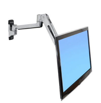 Mbajtës muri për monitor Ergotron LX Sit-Stand 45-353-026, deri 42\", deri 11.3kg, zi me argjend