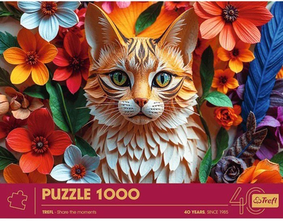 Puzzle Trefl “Cat”, 1000 copa, shumëngjyrëshe