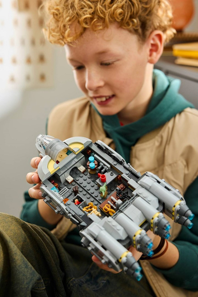 Lodër ndërtimi LEGO Star Wars Anzellan Starship 75445, set me figurina, shumëngjyrëshe