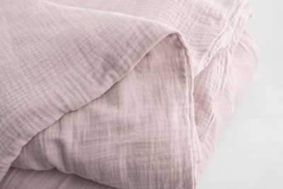 Set shtrati Muslin Cotton, 160x200 cm, pambuk, rozë