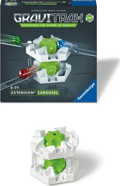 Aksesor pistë mermeri Ravensburger GraviTrax PRO Carousel, pjesë zgjerimi, për mosha 8+