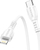 Kabllo karikimi Borofone, USB Type C në Lightning, 1m, e bardhë