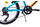 Bicikletë për fëmijë Pegas Mini Drumet 20", MTB, 21 marshe, portokalli smerald