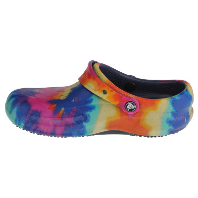 Работни сандали Crocs Bistro Graphic Work Clog, против лизгање, темносини (navy)