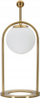 Lampë tavoline Mauro Ferretti Glamy Arc, Ø21 x 50 cm, 1 x E14 40W, ari me të bardhë