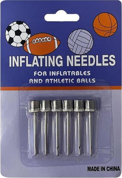 Gjilpëra për topa Needles For Balls, set 6 copë, metalike