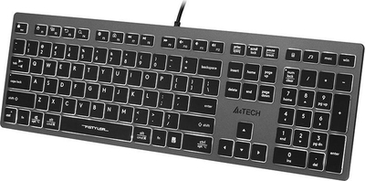 Tastierë A4Tech FX60H, me kabllo, US, e zezë