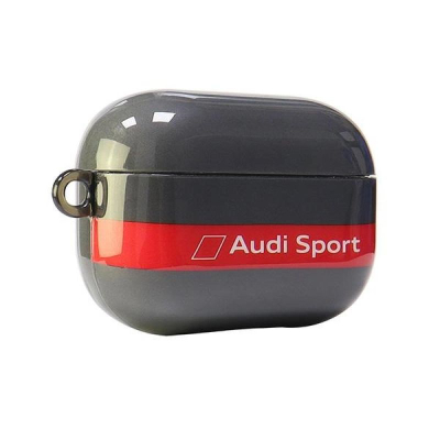 Mbulesë kufjesh Audi IML Sport për AirPods Pro 2, gri me të kuqe