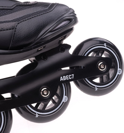 Patina inline DESKUS Fitness, rrota PU, kushineta ABEC 7, të zeza