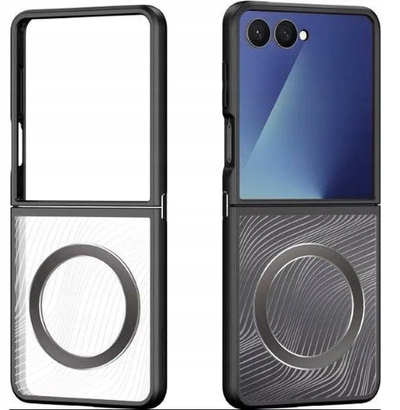 Маска за телефон Dux Ducis Aimo Mag Series за Samsung Galaxy Z Flip7, тврда маска, црна