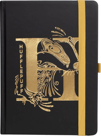 Fletore Harry Potter Hufflepuff Foil Premium A5, faqe me vija, e verdhë