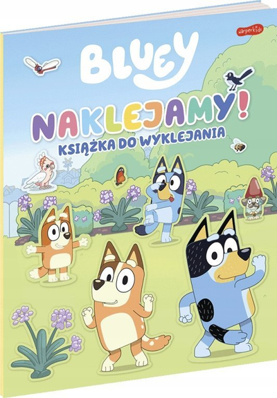 Libër me ngjitësa Bluey We Stick Sticker Book, mbi 20 faqe, ngjitësa që i përdor prapë