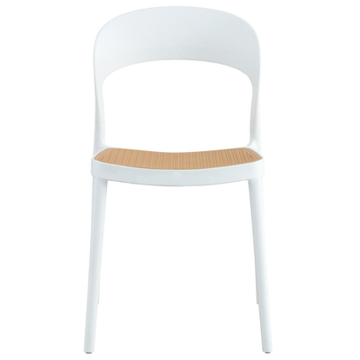 Karrige polipropileni Cleo 41x53x81cm (HM5936.01), bardhë/ bezhë