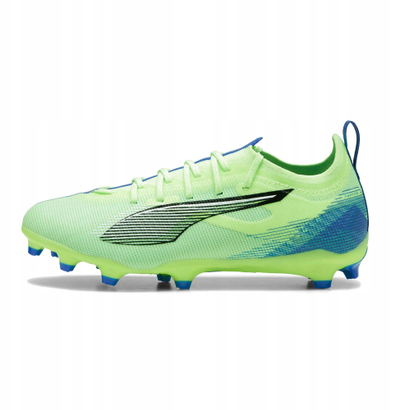 Këpucë futbolli Puma Ultra 5 Pro FG AG Jr 107693 03, për fëmijë, fushë natyrale dhe artificiale, jeshile