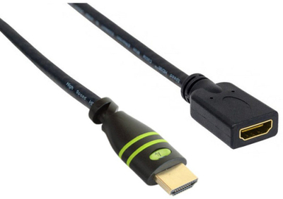 Kabllo HDMI TECHly High Speed, 1m, me Ethernet, e zezë
