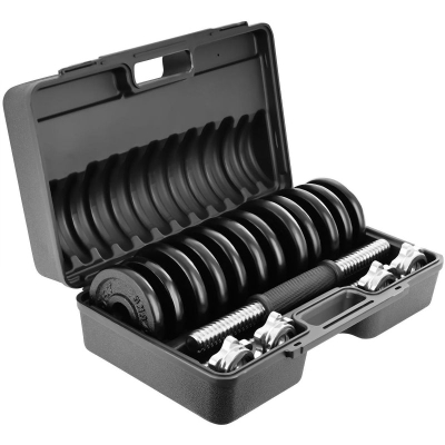 Set hantellash EB Fit 585463, 2 x 7.5 kg, gize, të zeza