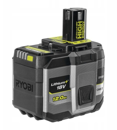 Bateri Ryobi ONE+ RB18120T, 18V, 12Ah Lithium+, e zezë