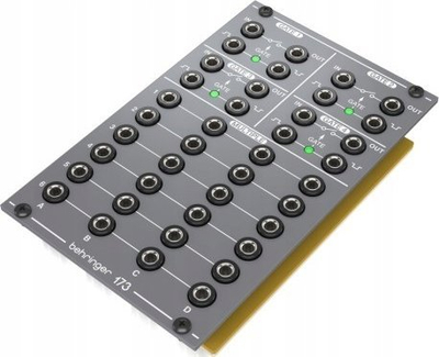 Modul Eurorack Behringer 173 Quad Gate Multiples, 4 gate shaper, seksion multiples, gri