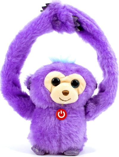 Loder pelush Icom Polska Somersaulting Monkey, majmun kërcyes, me dritë edhe zë, shumëngjyrëshe