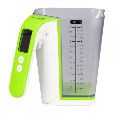 Peshore kuzhine digjitale Hausberg HB-6014, 2 kg, ekran LCD, jeshile me të bardhë