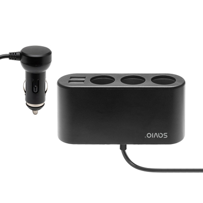Adapter çakmaku Savio SA-024, 3 porta, 2x USB, i zi