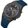 Orë burrash Lee Cooper LC08304.069, 43mm, rrip lëkure, e zezë blu
