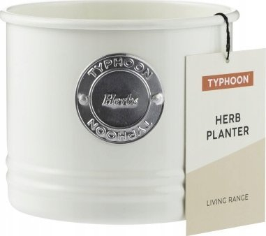 Сад за зачини Typhoon Living Herb Planter, 700ml, метал, крем