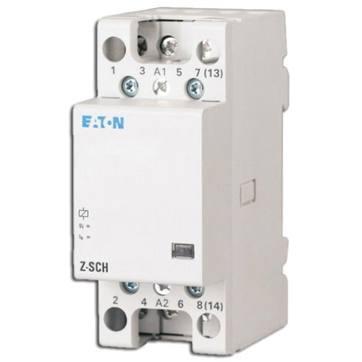 Kontaktor instalimi Eaton Z-SCH230/25-22, 25A, 230V, i bardhë