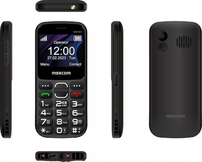 Телефон Maxcom MM 443, 4G, Dual SIM, црн