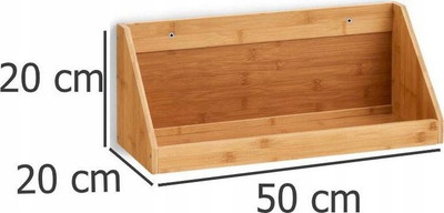 Raft muri për verë Zeller Bamboo, dru bambuje, ngjyrë natyrale