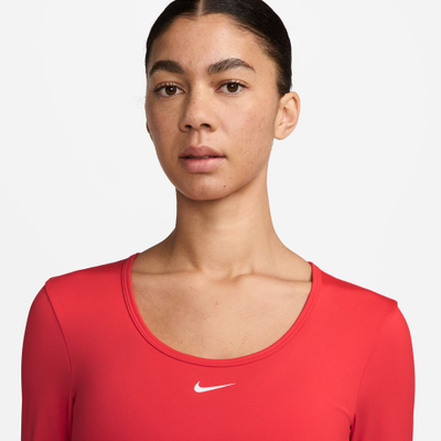 Bluzë sportive Nike Pro Dri-FIT, me mëngë t’gjata, e kuqe