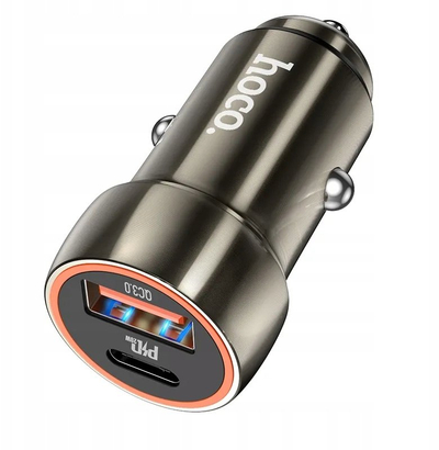 Karikues makine Hoco Z46A, USB dhe USB C, 20W, gri