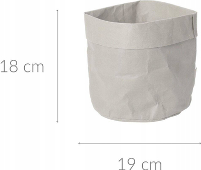 Mbulesë vazoje Home Styling Collection Crumpled, 19 x 18 cm, ngjyrë neutrale